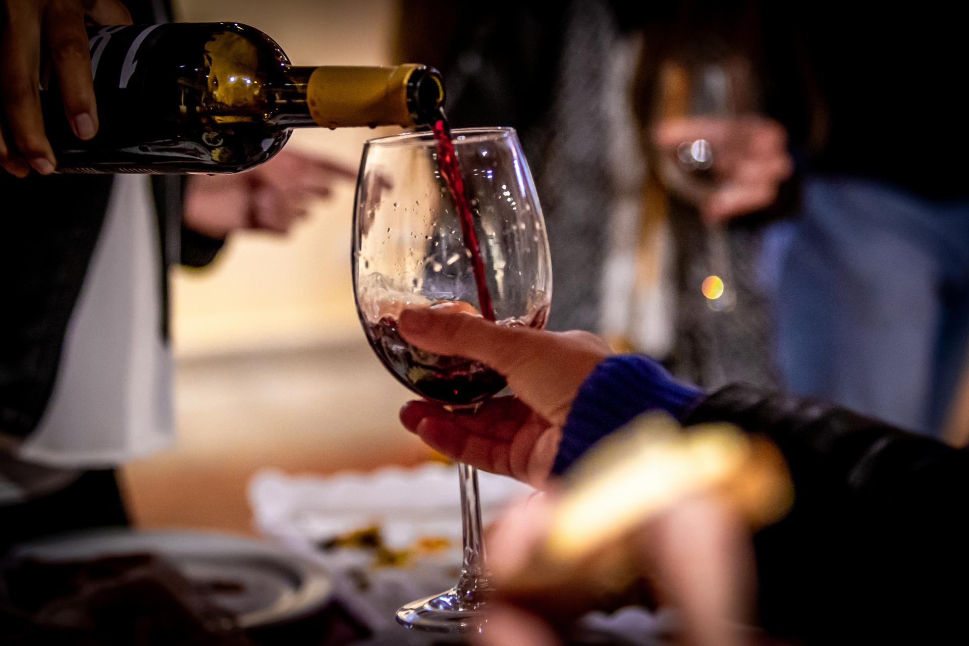 FREE WATER AND WINE AT MEALS